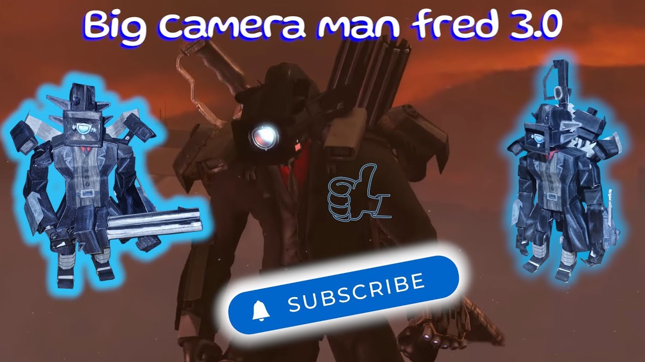 Como hacer al big camera man fred 3.0 de papel con varios puntos de articulaciones