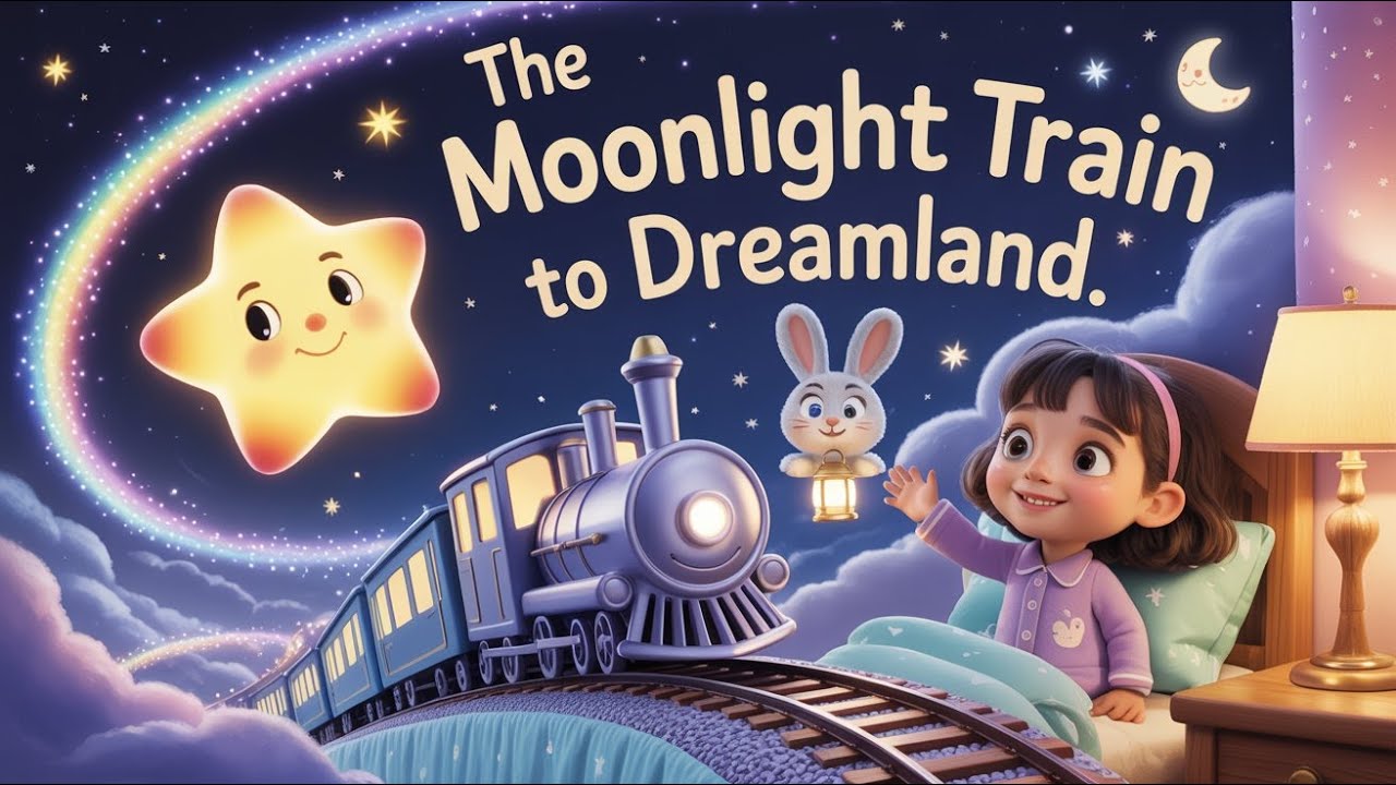 Get Sleepy with The Moonlight Train to Dreamland 🚂 | Magical Bedtime Story for Kids