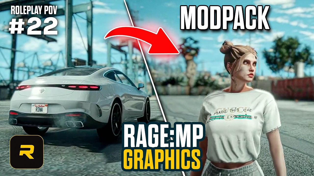 [rina-roleplay.com] RAGEMP BEST REALISTIC GRAPHICS ENB + MODS -  GTAV - ROLEPLAY POV #22  #ragemp