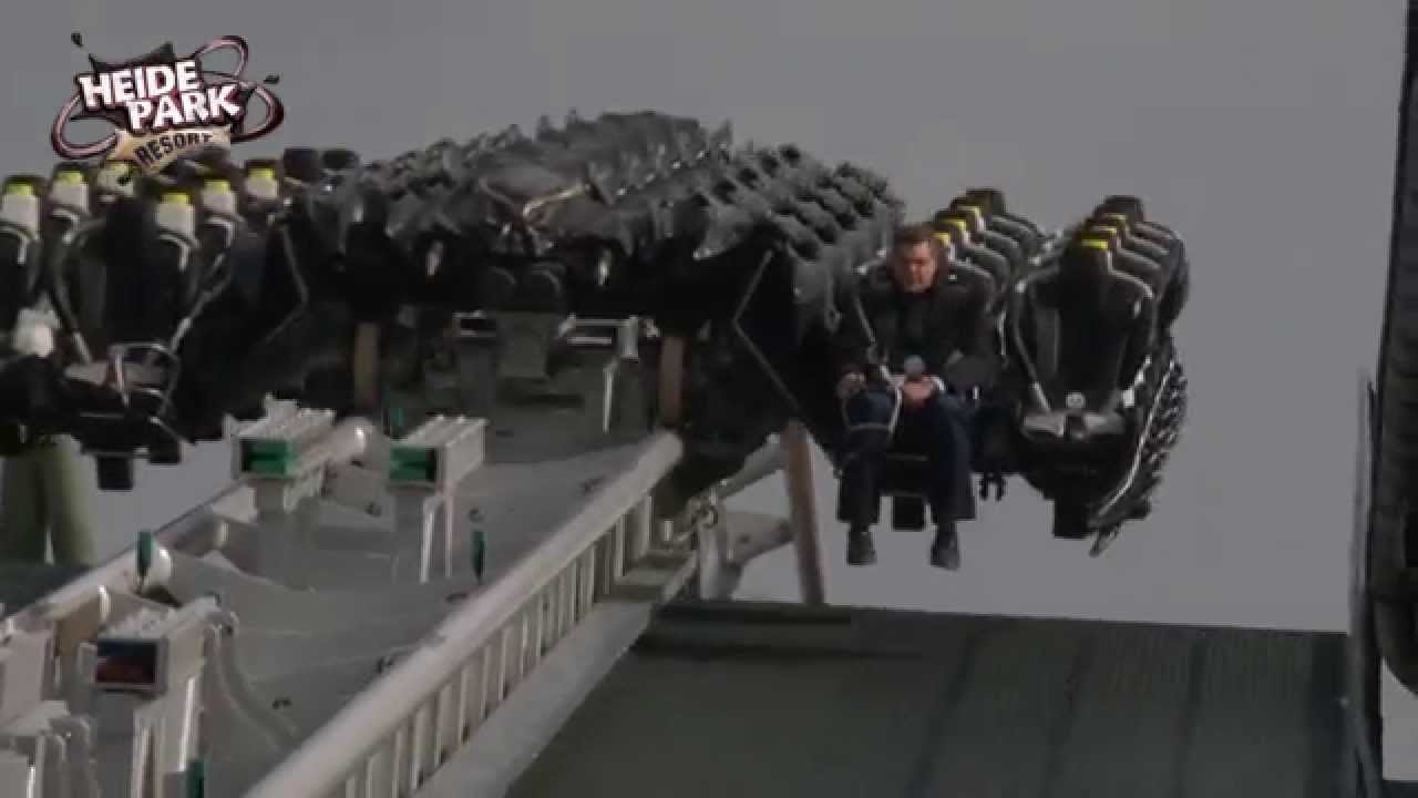 Heide Park Resort Wing Coaster: Abschlussprüfung TÜV SÜD & letzte Probefahrt (official)