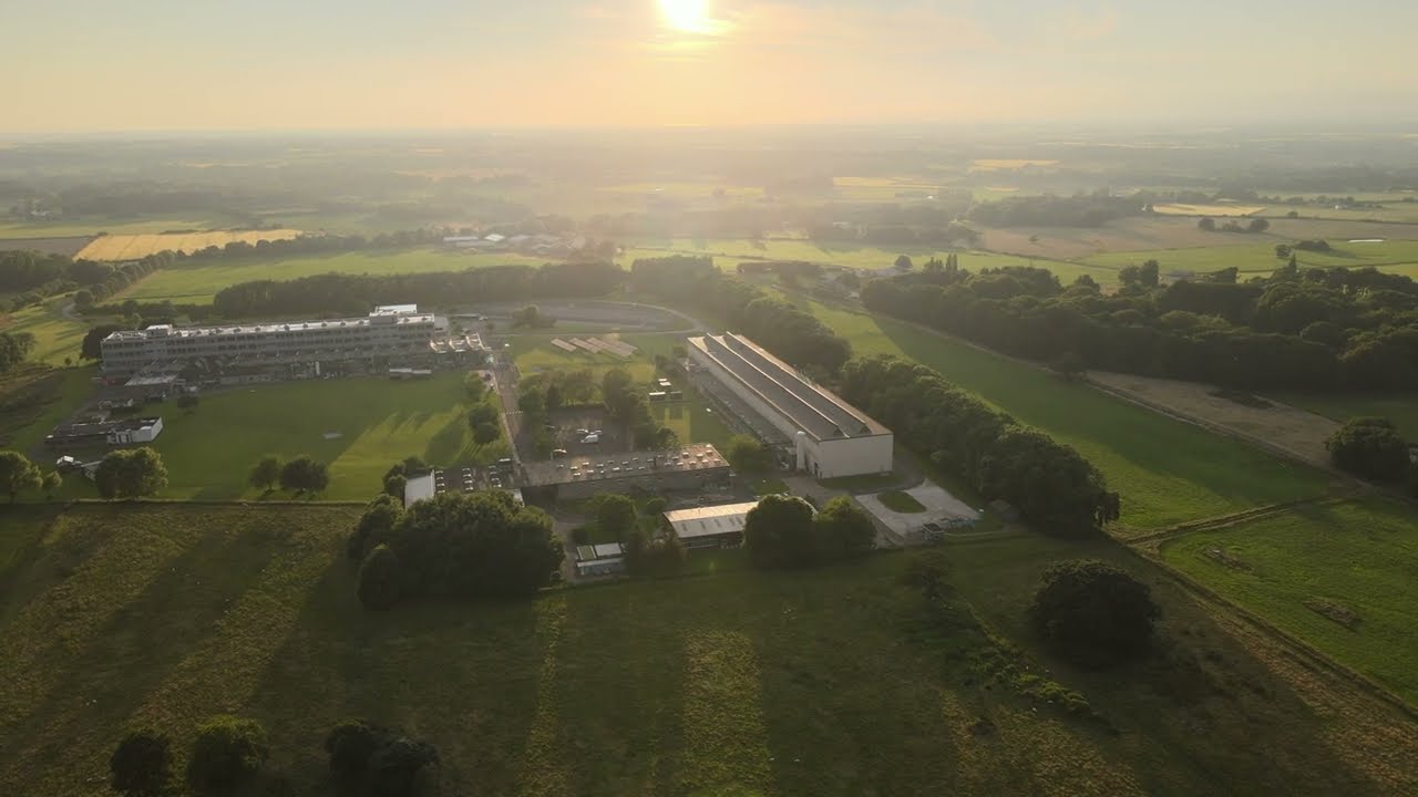 Pilkington Technology Centre (NSG Group) & Lathom House by drone
