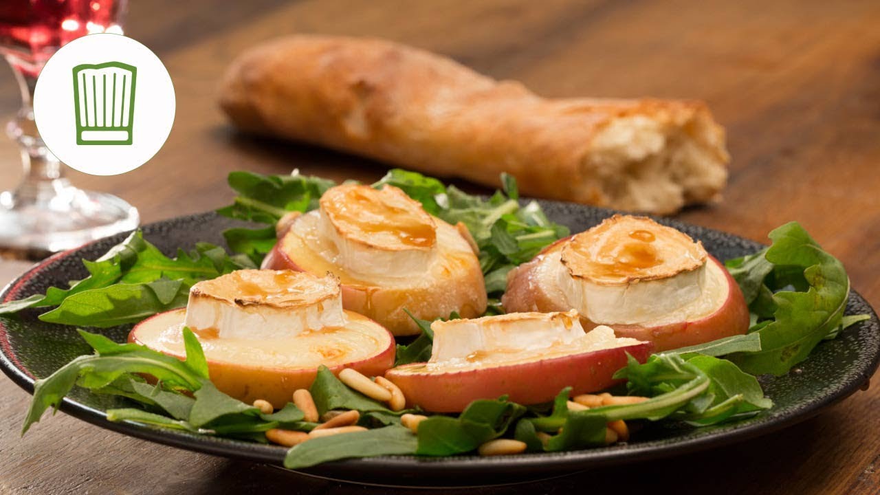 Überbackener Ziegenkäse mit Honigsauce | Chefkoch