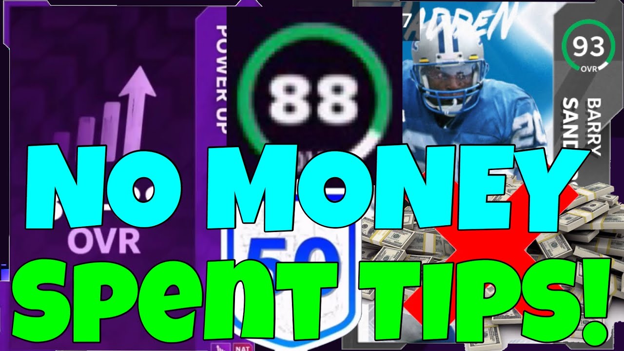TIPS TO BUILD A NO MONEY SPENT TEAM IN MADDEN 21! NO MONEY SPENT TIPS! | madden 21 ultimate team