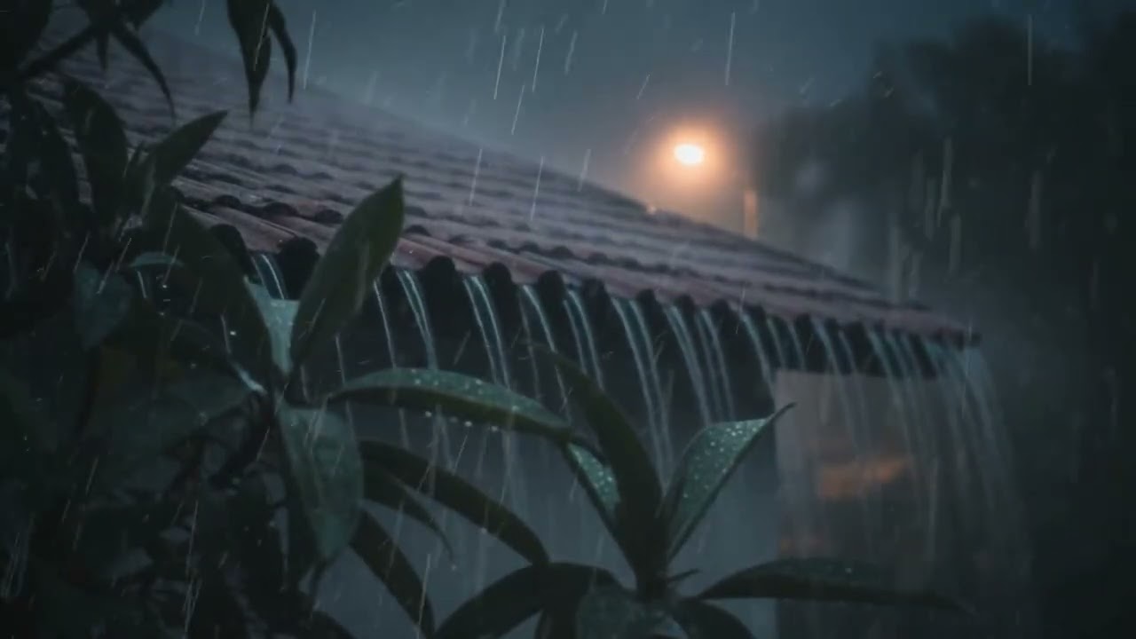 Heavy Rain and Distant Thunder – Deep Sleep & Relaxation Ambience