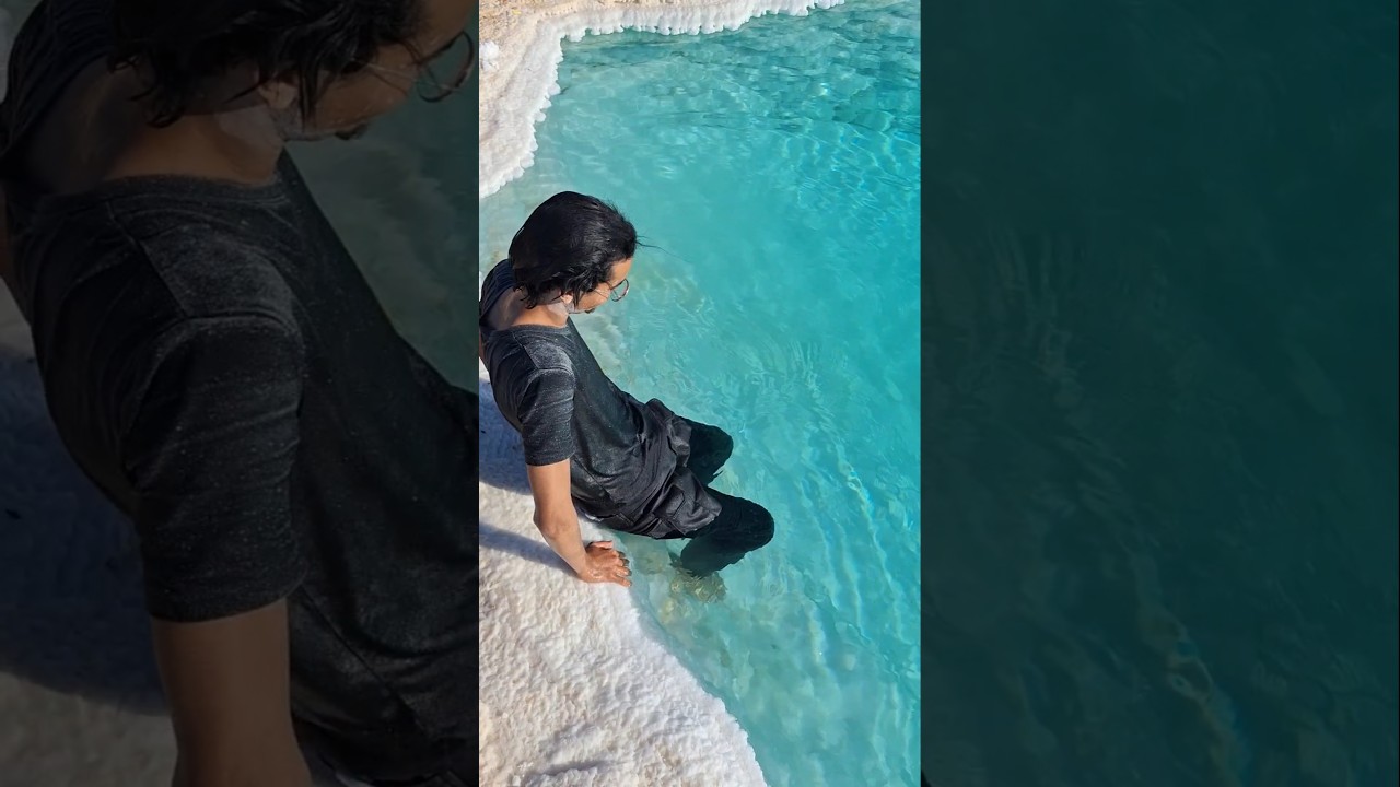 نزلت بحيرات الملح في سيوة لأول مرة #mohamed_wagih #محمد_وجيه #طبيعة #سيوة