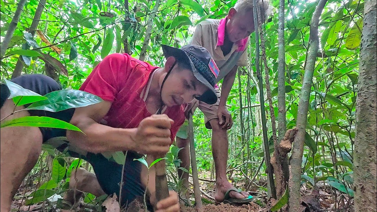 อยู่ป่าวันสุดท้ายเล่าประวัติตาจ่อย//ຢູ່ປ່າວັນສຸດທ້າຍເລົ່າປະຫວັດພໍ່ໃຫຍ່ຈ່ອຍ Hieng บ่าวเฮียง คนหากิน