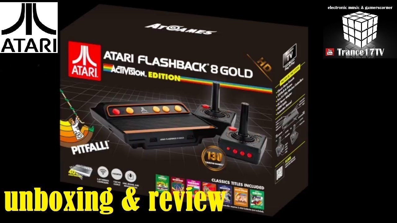 Atari Flashback 8 Gold De Luxe (mit Paddles) - Unboxing & ausführliches Review German /Trance17TV