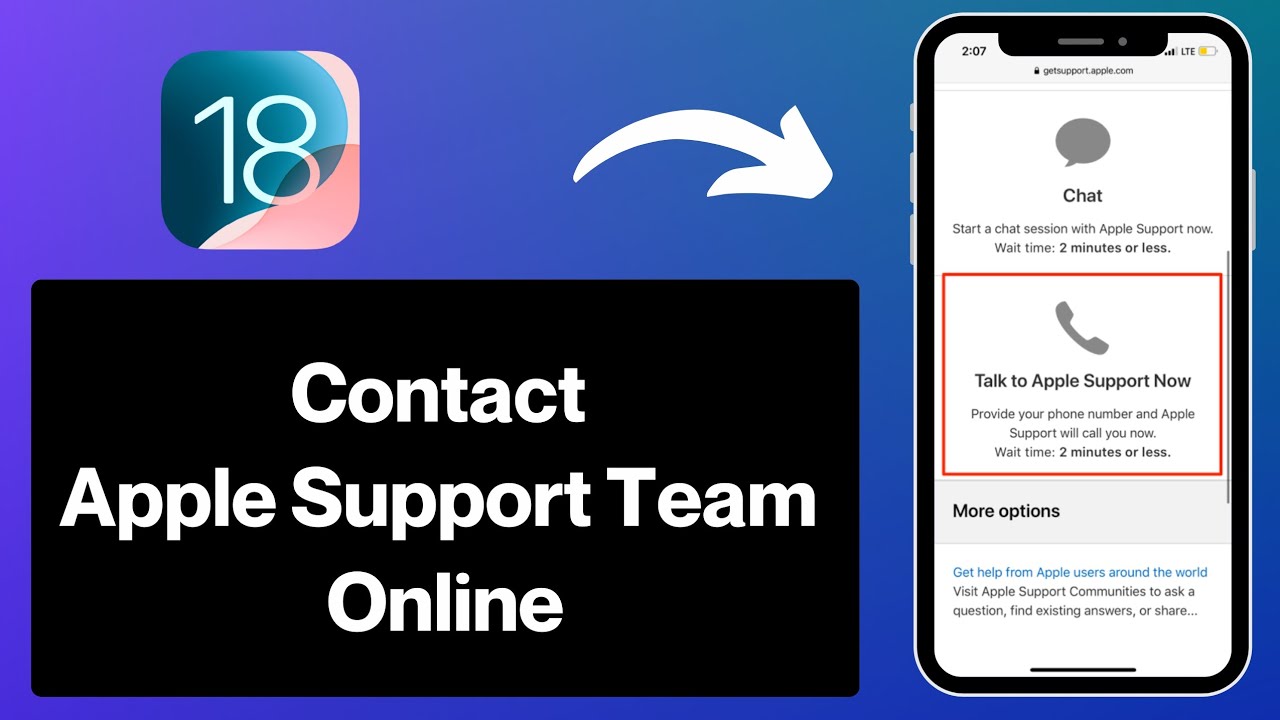 Как связаться со службой поддержки Apple онлайн