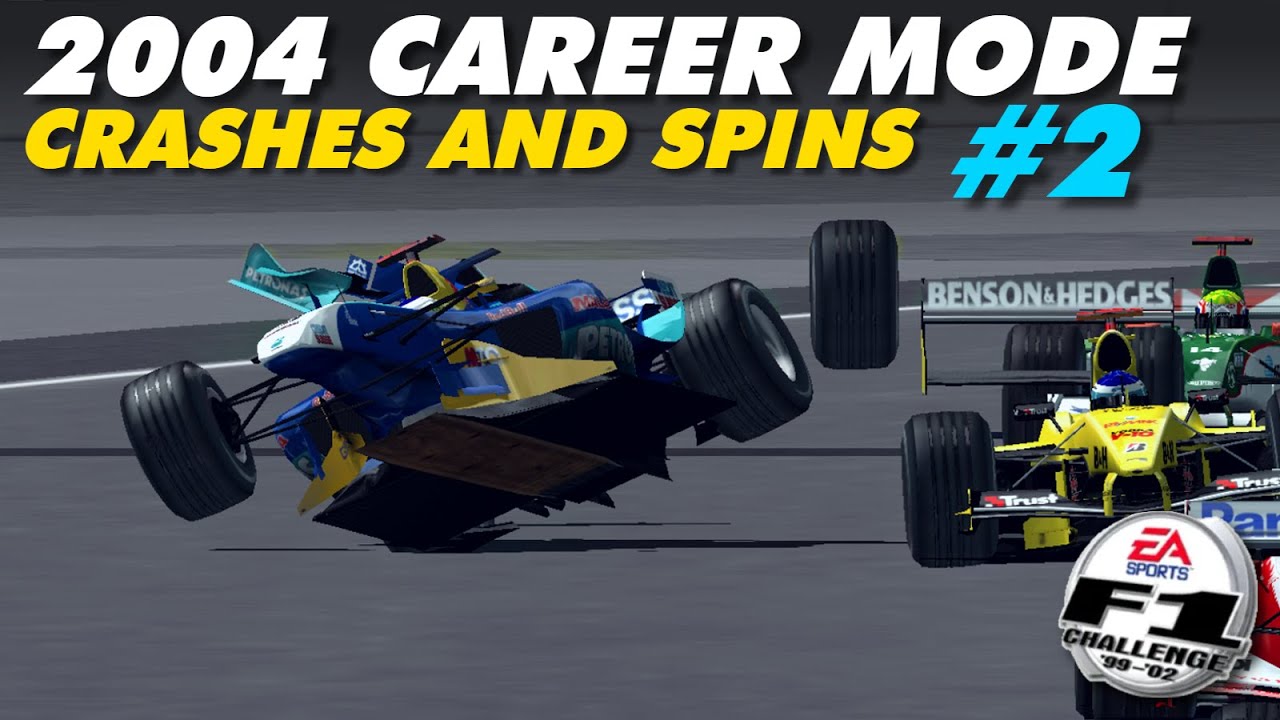 F1 Challenge 2004 CRASHES AND SPINS (2/2)