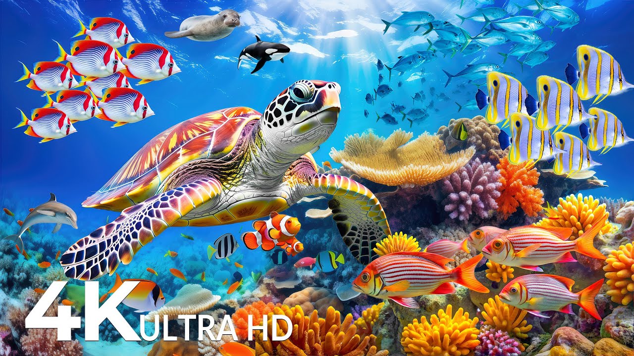 Amazing 4K Ocean Adventure 🐳 Dive Deep and Marvel at Sea Animal in The Best 4K ULTRA HD Aquarium #47