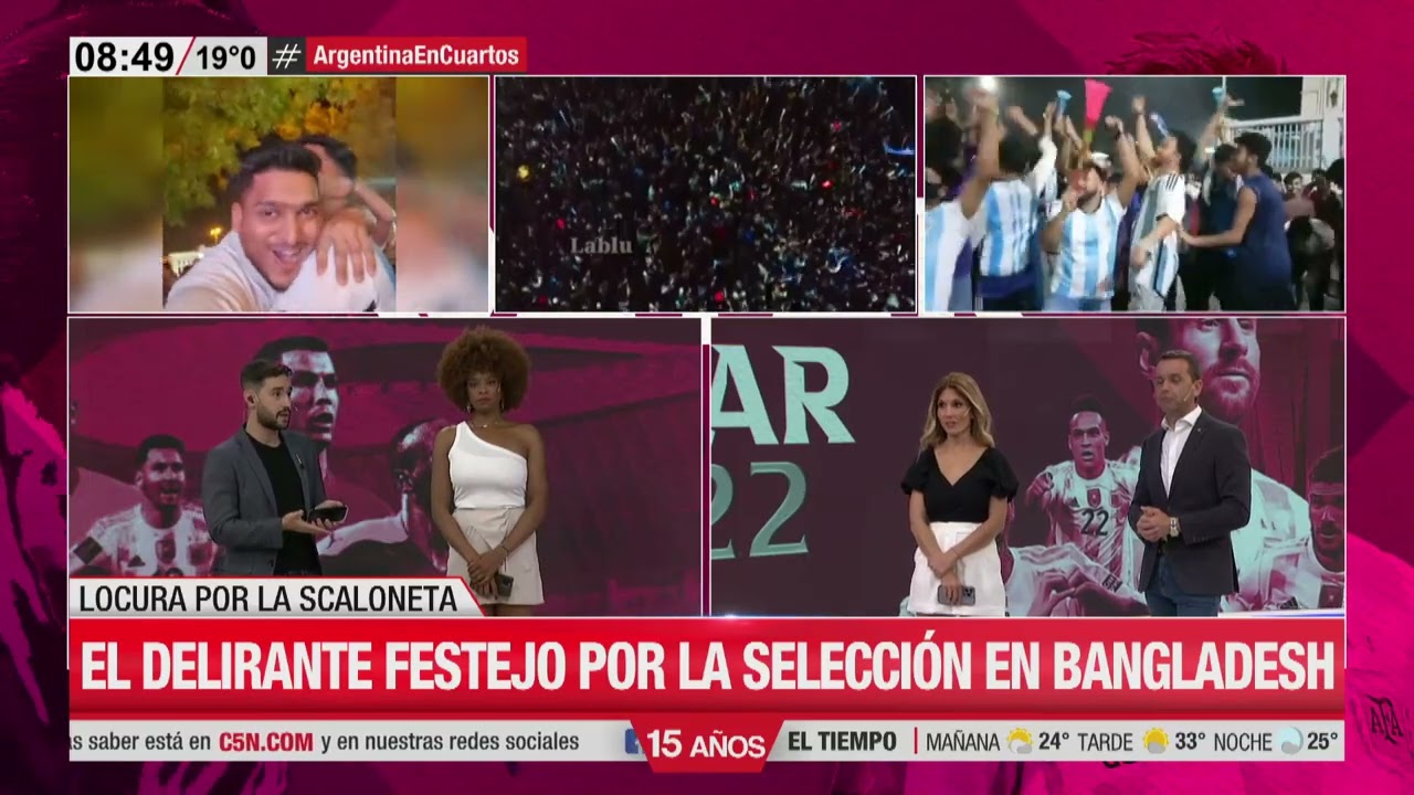 Así se FESTEJÓ en BANGLADESH el TRIUNFO de ARGENTINA