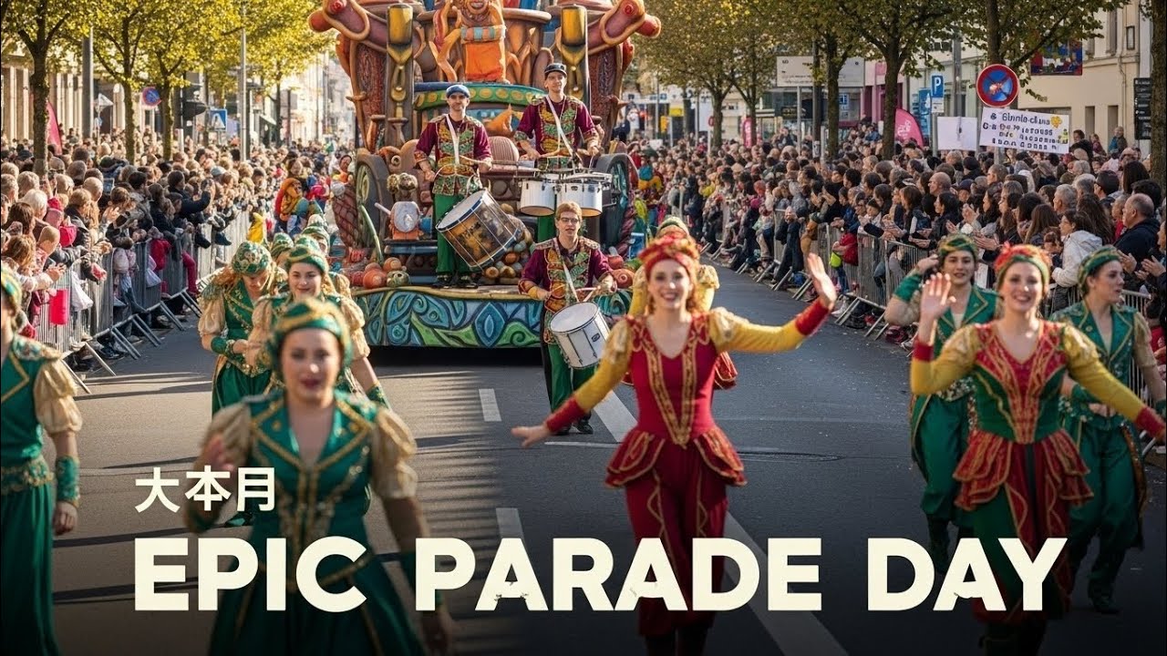 🌞🎉 Epic European Fantasy Parade in Daylight  Festival Video