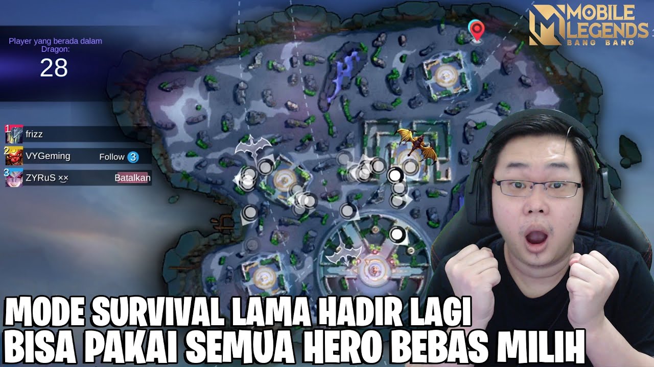 KABAR BAIK! AKHIRNYA MODE SURVIVAL LAMA HADIR LAGI - BISA PAKAI SEMUA HERO BEBAS MILIH