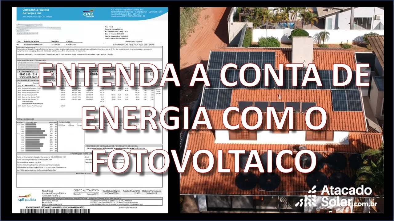 Entenda a Conta de Energia com o Sistema Fotovoltaico