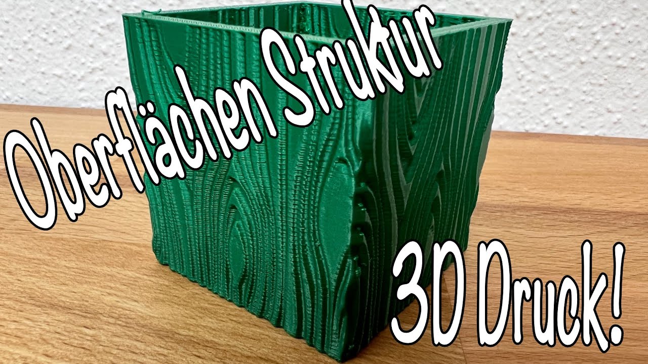 3D Oberflächenstruktur erstellen und drucken ! Fusion 360 3D Druck