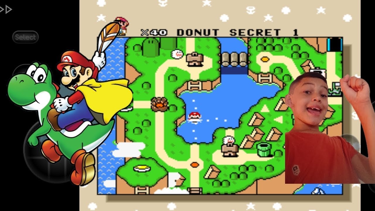 Jogando a donut plains no super Mario world #2 (zerando a ilha todinha)