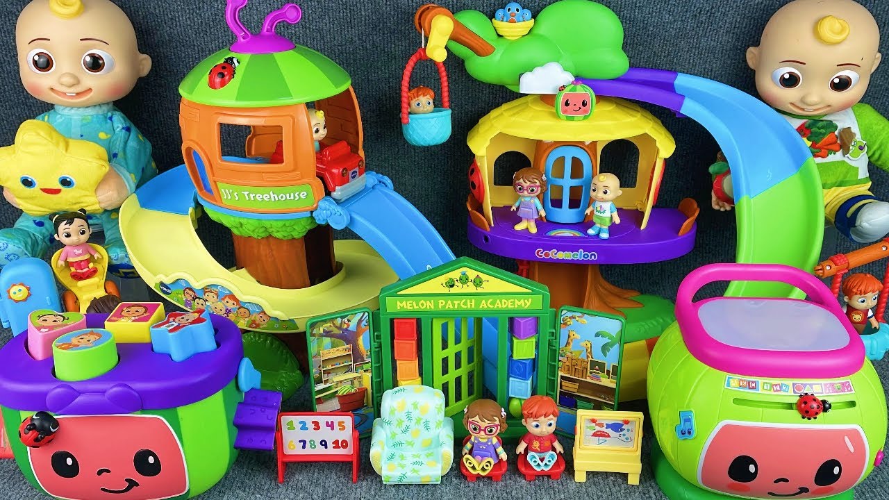 10 Minutes Satisfying with Unboxing Cocomelon Playground Toy Set Review | ASMR 