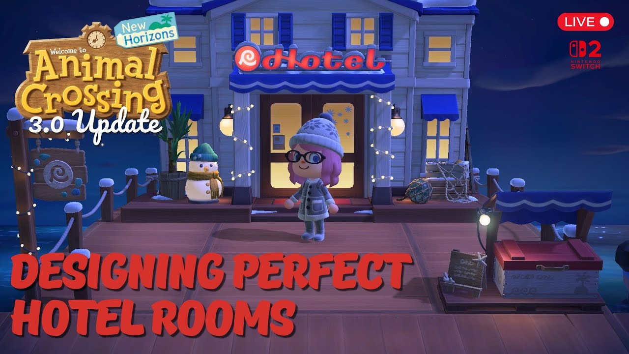 ACNH: The 3.0 Update! Hotel Rooms! LIVE! #animialcrossing #3.0 #cozygaming