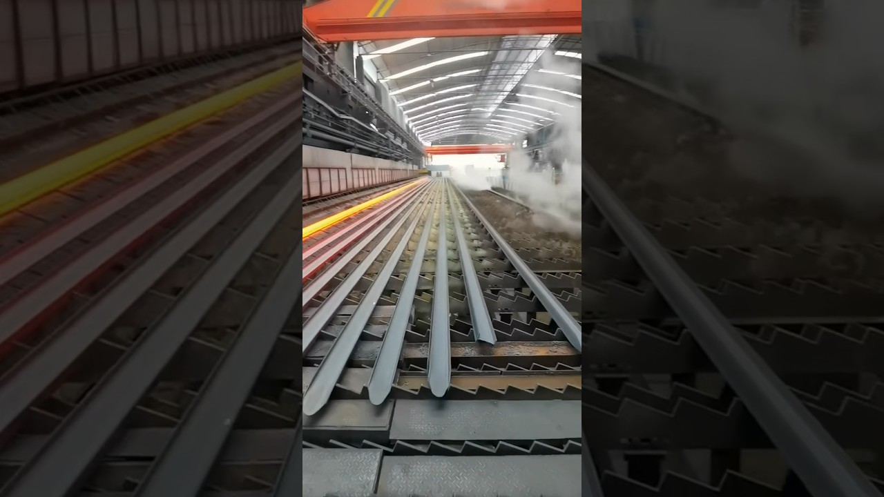 How I-shaped steel is made