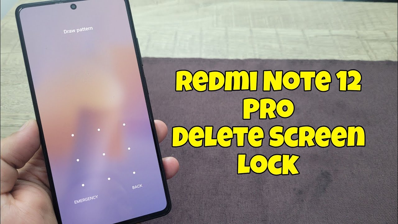Xiaomi Redmi Note 12 Pro 4G (22101316C). Delete pin, pattern, password lock.
