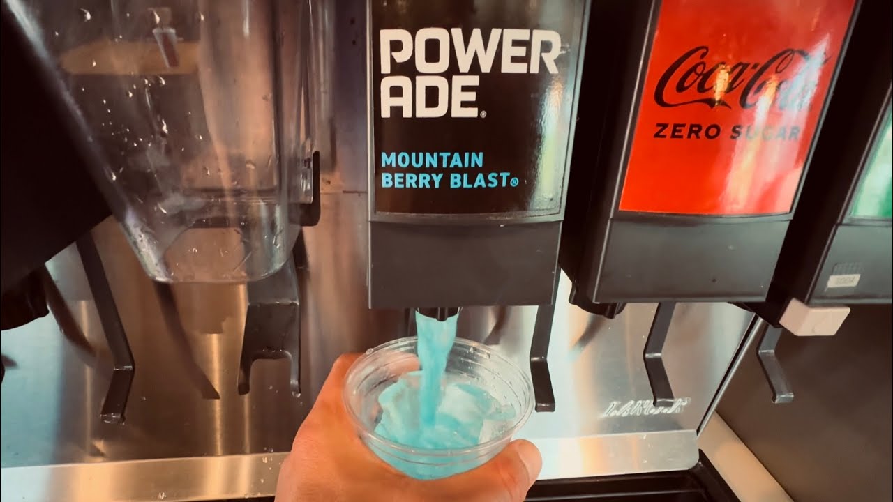 Soda Fountain Machine | Coca-Cola, Diet Coke, Sprite, Barq’s Root Beer, Powerade, 7UP, Mountain Dew 