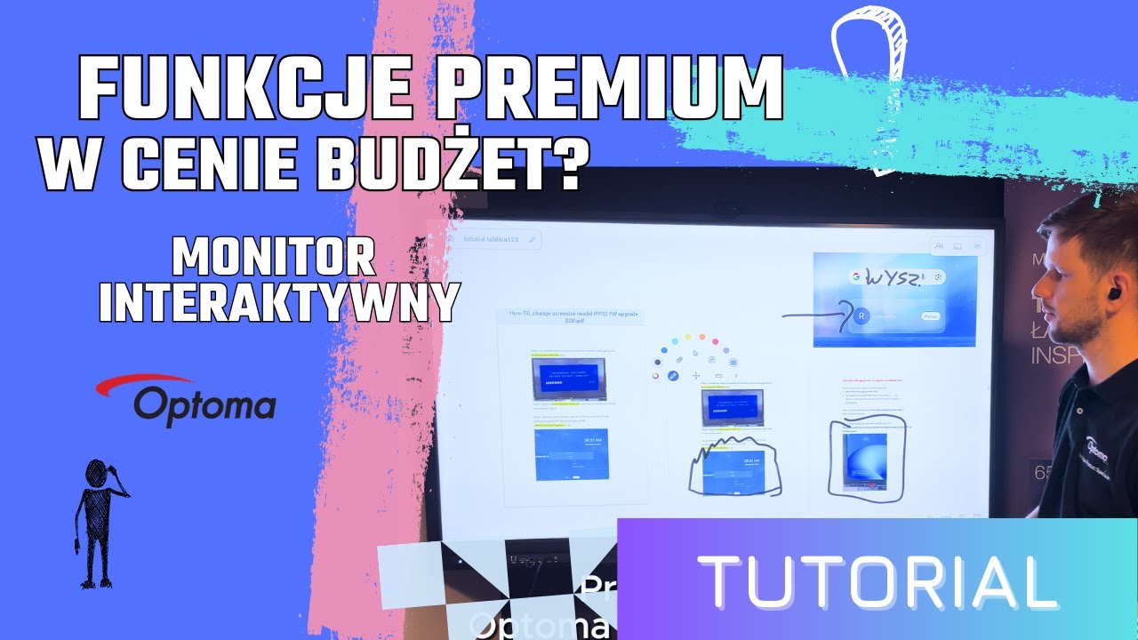 Monitor interaktywny Optoma 3653RK, 3753RK, 3863RK &ndash; Jakość premium w budżetowym modelu! | Tutorial