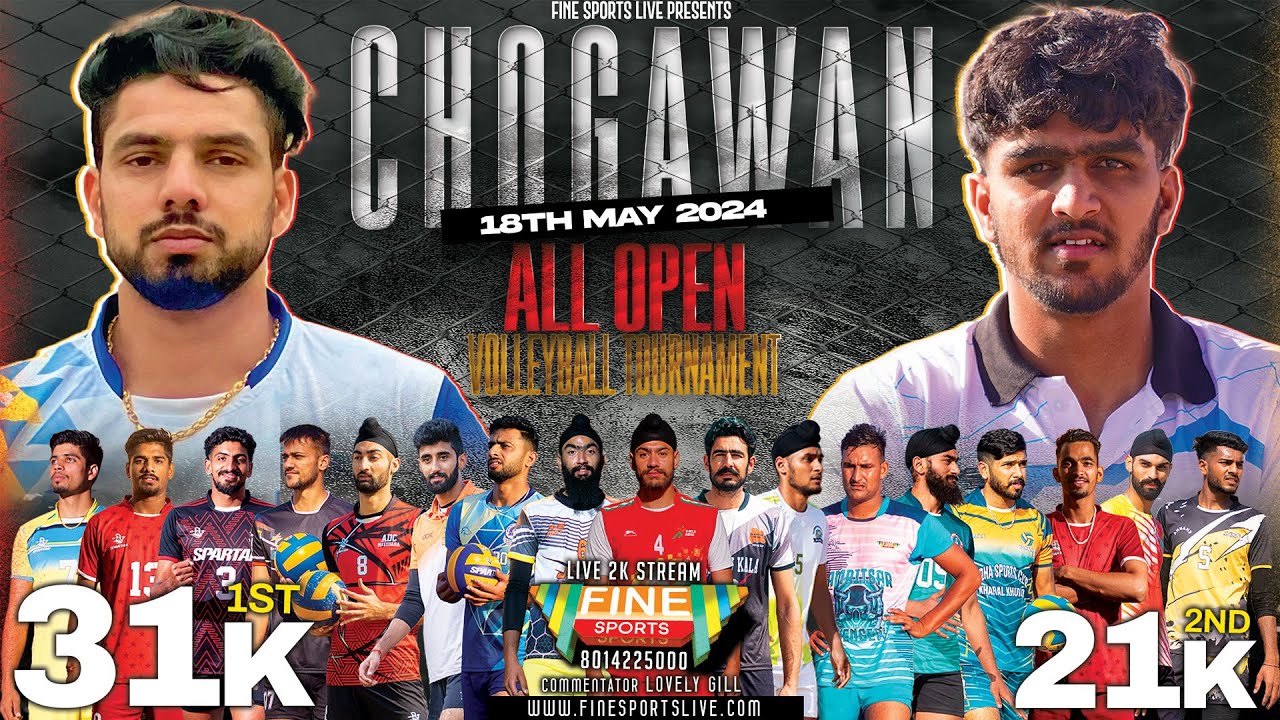 JK A vs CHOGAWAN || 1ST SEMI || ALL OPEN VOLLEYBALL LIVE ||  @FineSportsLive
