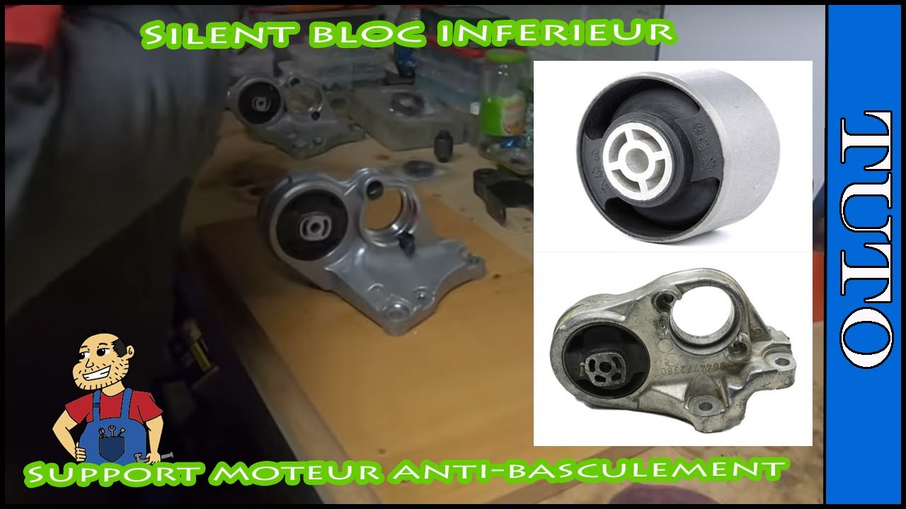 Changer ou Remplacer  silent-bloc arriere support moteur anti-basculement 407,C4,807,etc.. psa