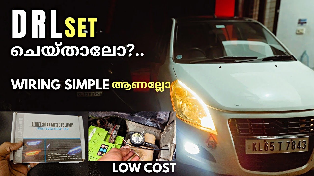 Cheapest Headlight Modification | Drl Light Fitting | Malayalam