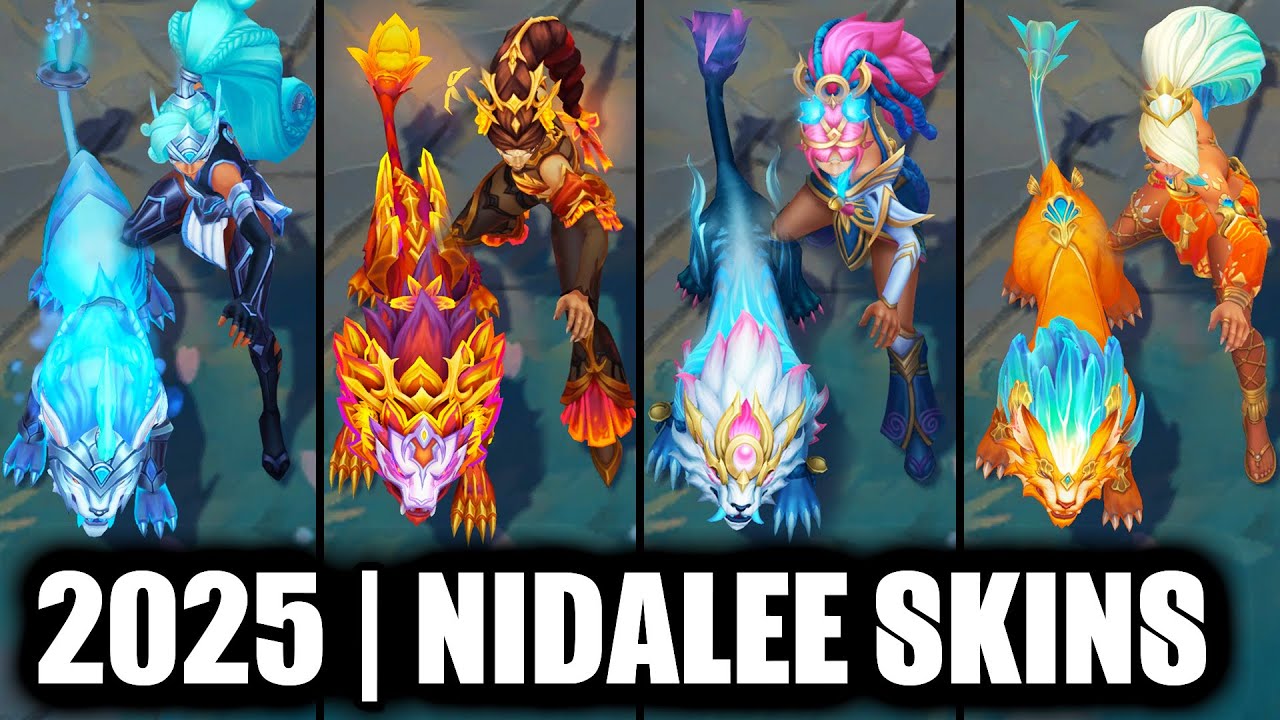 ALL NIDALEE SKINS SPOTLIGHT 2025 | League of Legends