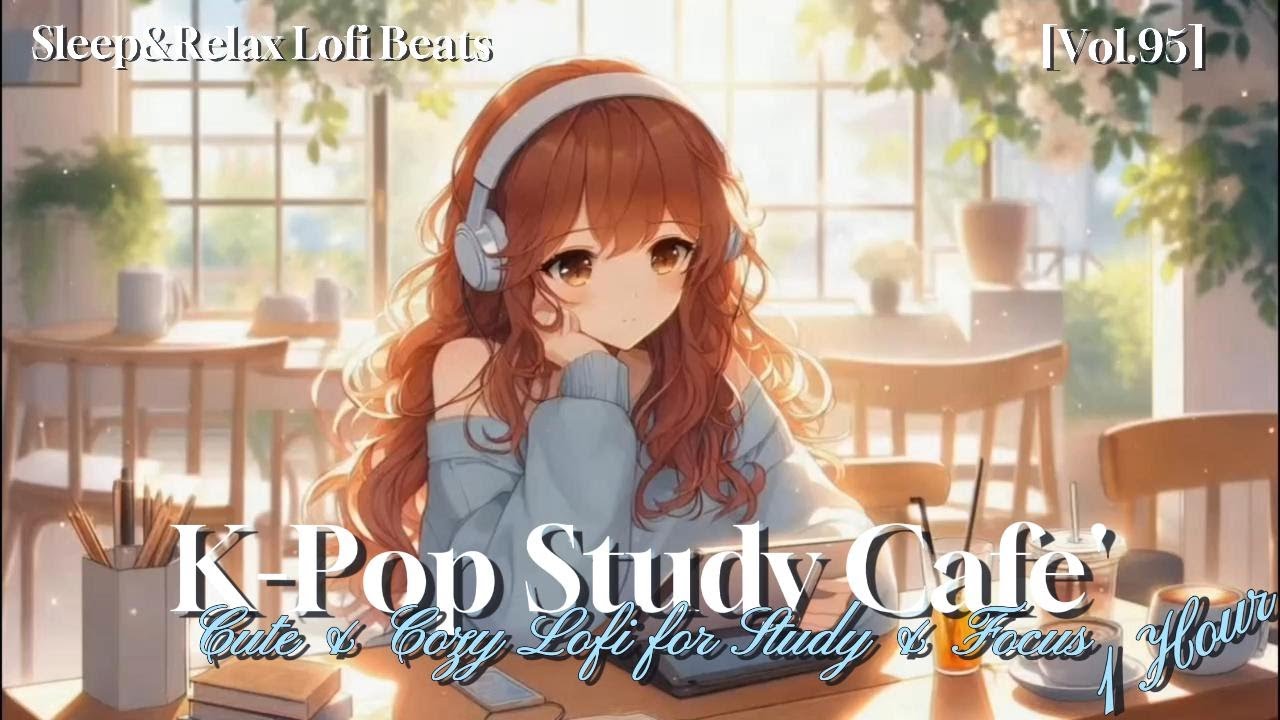 1 Hour Cute Korean Lofi for Study & Work ☕📚 Cozy Café Vibes (Vol.95)