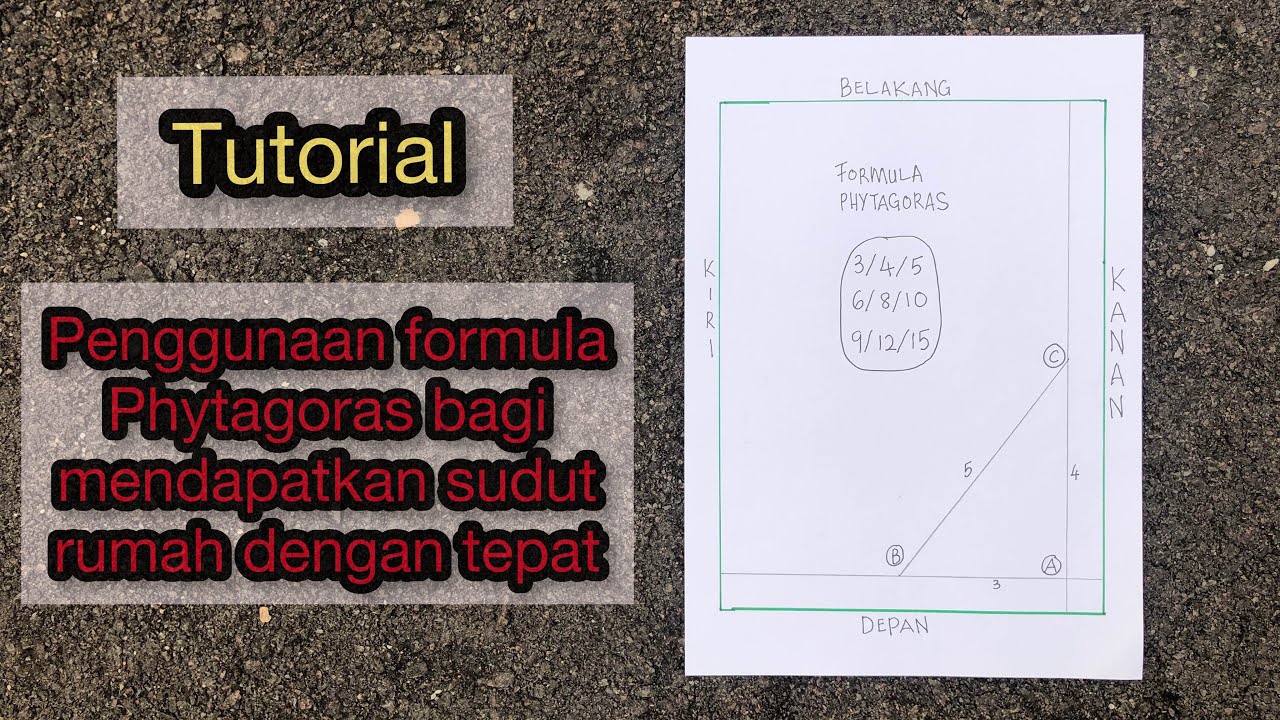 Cara-cara mendapatkan sudut yang tepat untuk binaan rumah | Versi lukisan