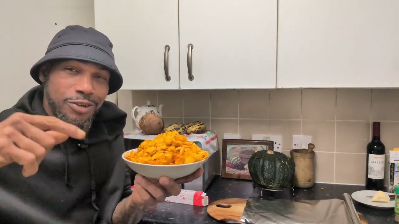 Cooking pumpkin rice and rice  with wild pheasant 