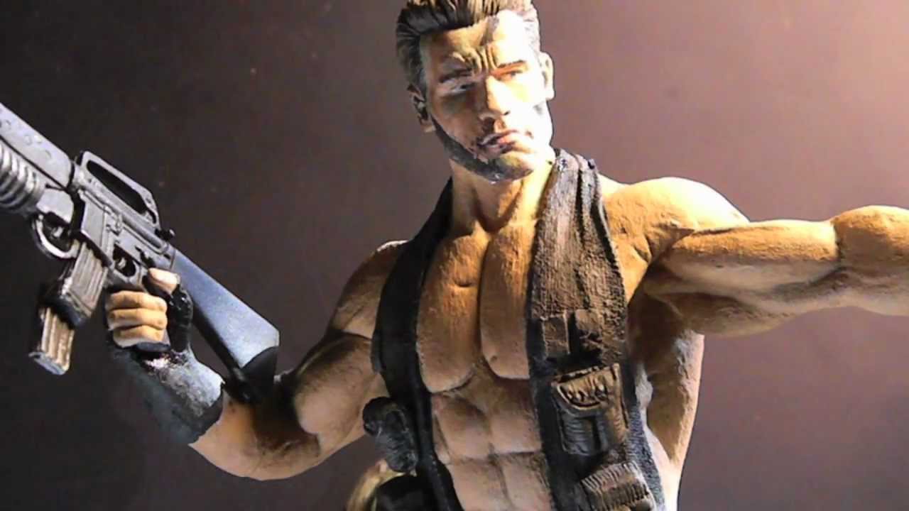 NECA - DUTCH: JUNGLE TREK with JUNGLE BASE  Custom Predator Action Figure Review