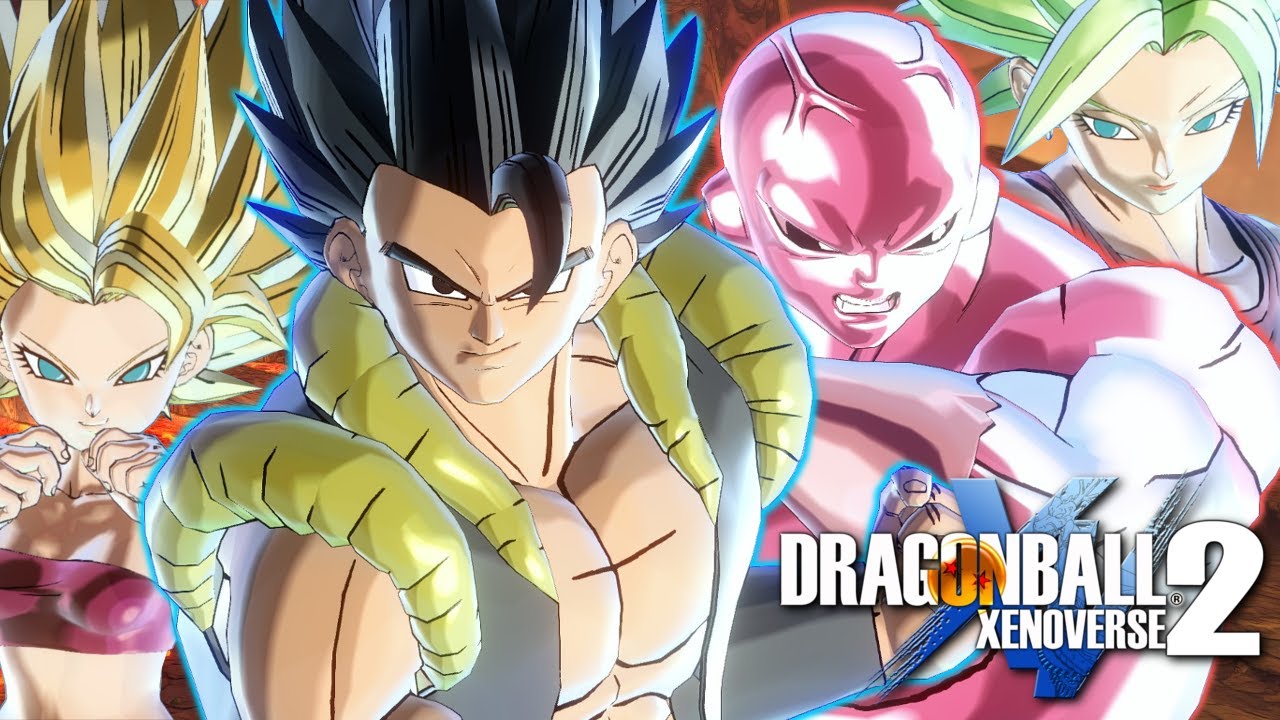 Gogeta Base, Jiren Full Power, Caulifla e Kale (Gameplay) | Dragon Ball Xenoverse 2