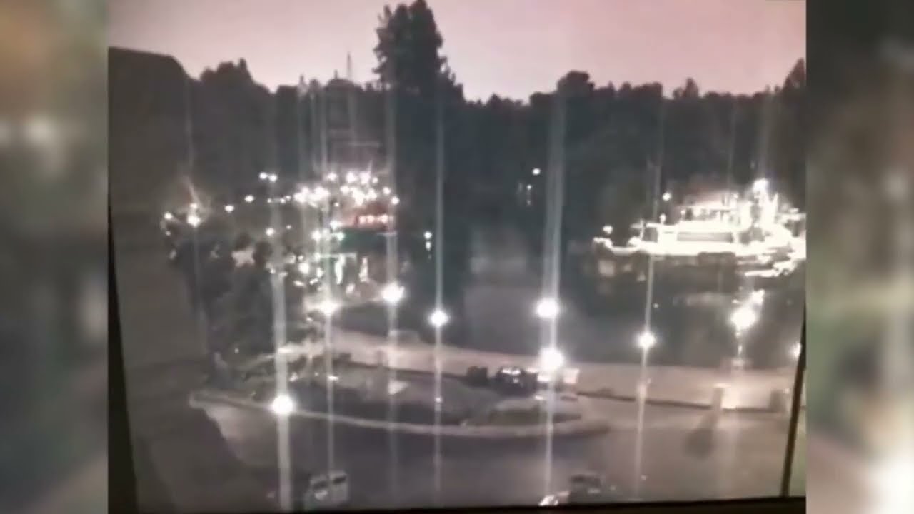 ghost recorded on multiple cctv security camera's - in disneyland haunted mansion