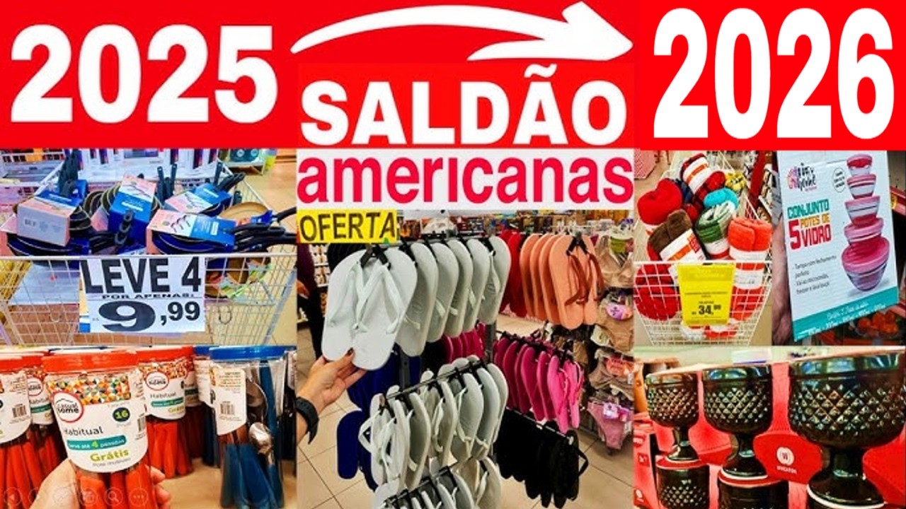 J&aacute; Come&ccedil;aram a Chegar os NOVOS PRODUTOS nas LOJAS AMERICANAS para 2026 - Vem CONFERIR as OFERTAS
