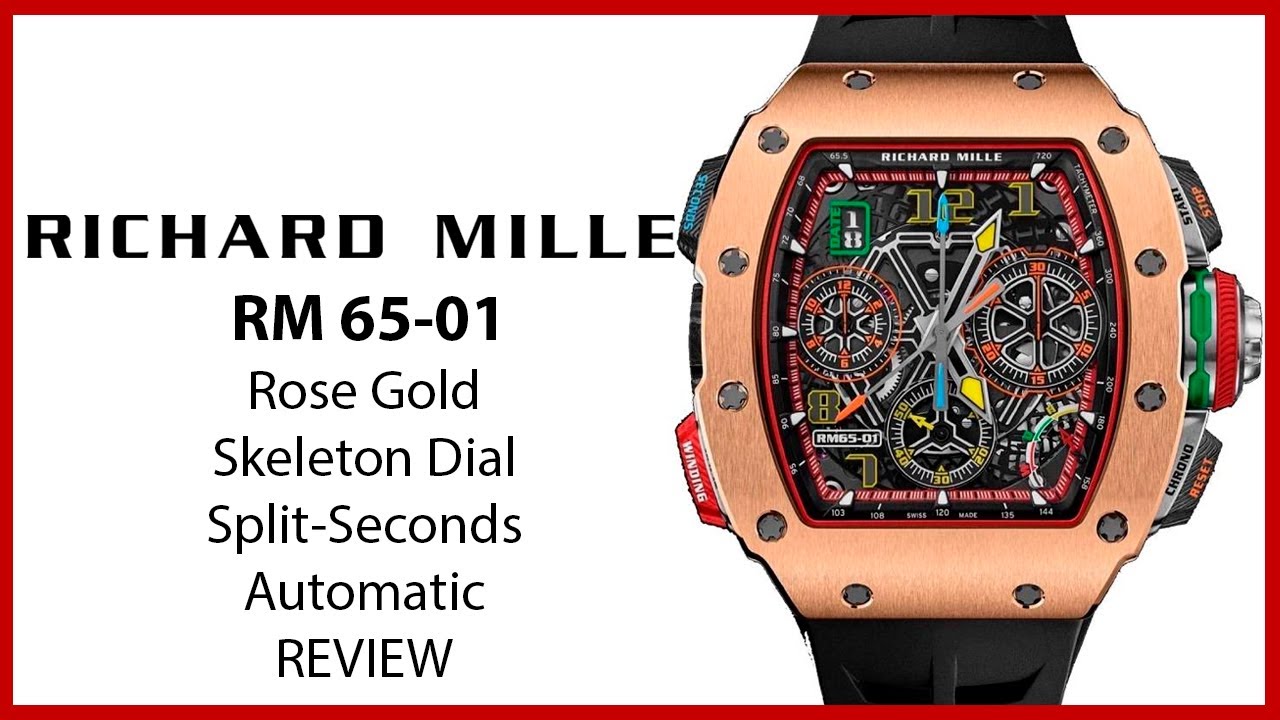 ▶ Richard Mille Автоматический сплит-хронограф Rose Gold RM 65-01 — ОБЗОР