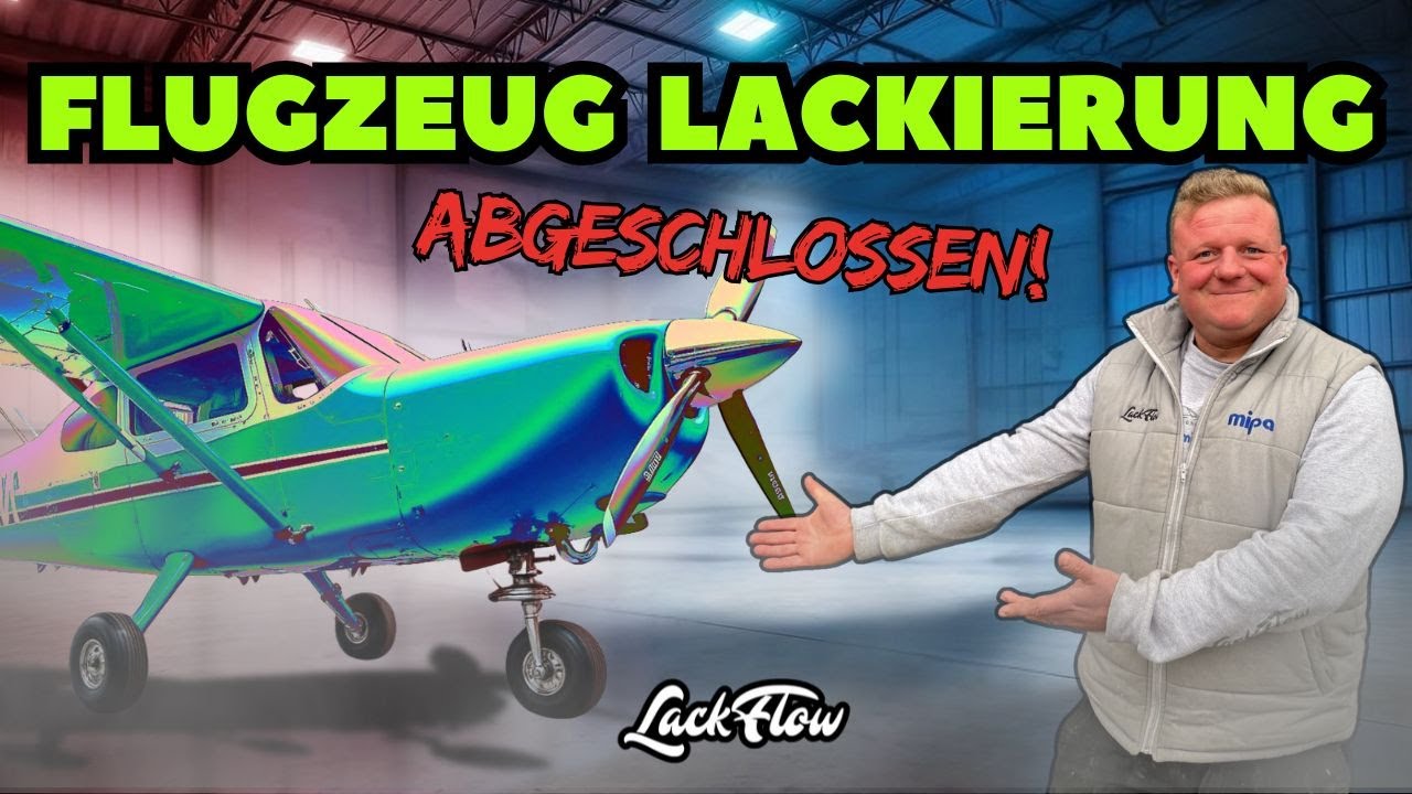 Wir lackieren ein FLUGZEUG in unserer Lackierkabine!