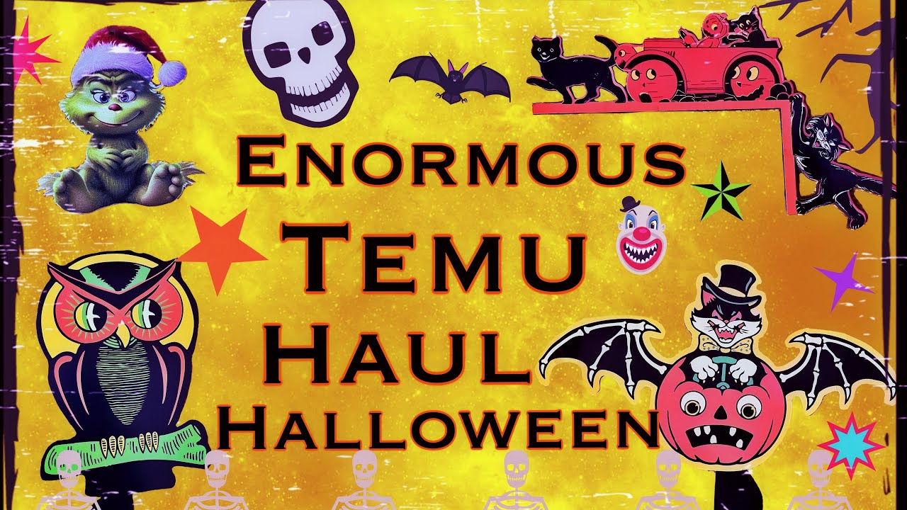 Enormous Temu Halloween Haul! Must See New Spooky Finds!