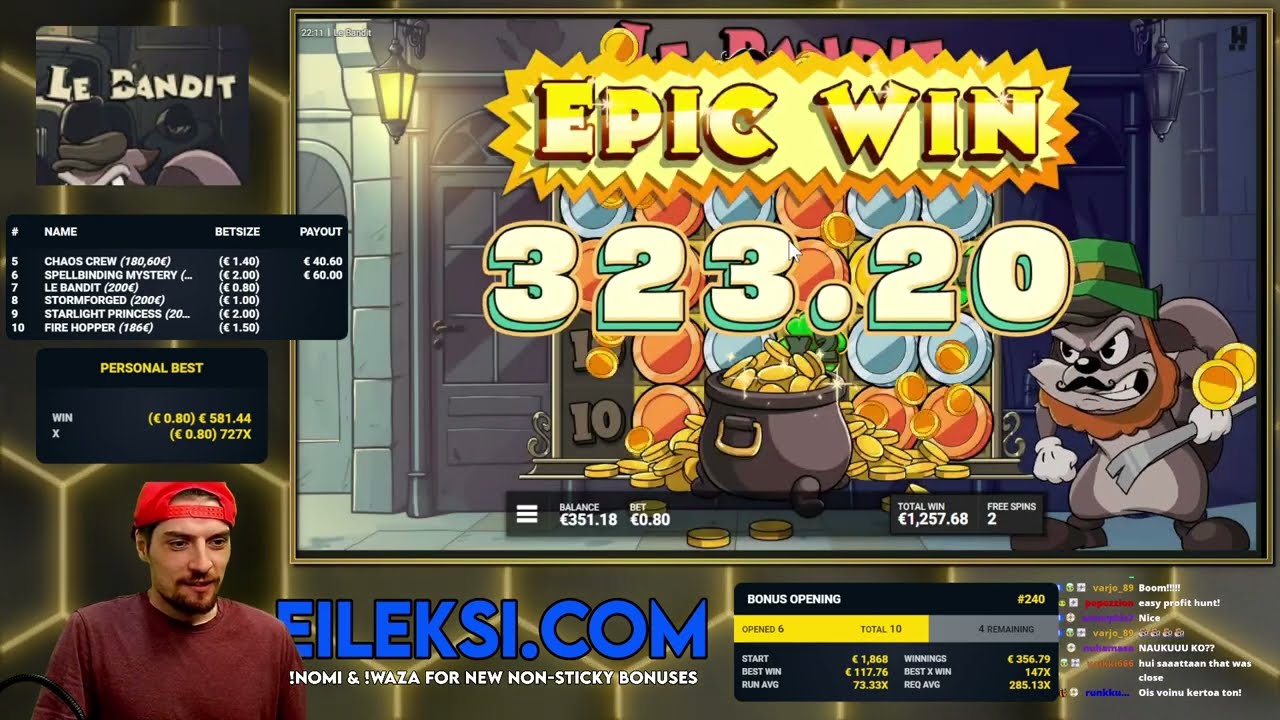 EPIC WIN on LE BANDIT! | (Hacksaw Gaming)