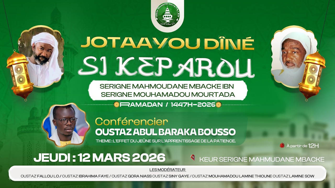 En direct Kepaaru Serigne Mahmudane Mbacke Edition 2026
