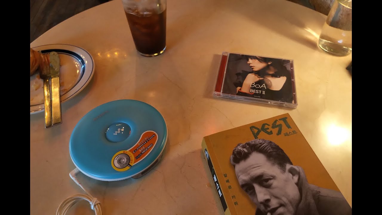 SONY 소니 CDP D-EJ002로 음악듣기(레트로 감성/ 포터블 CDP)