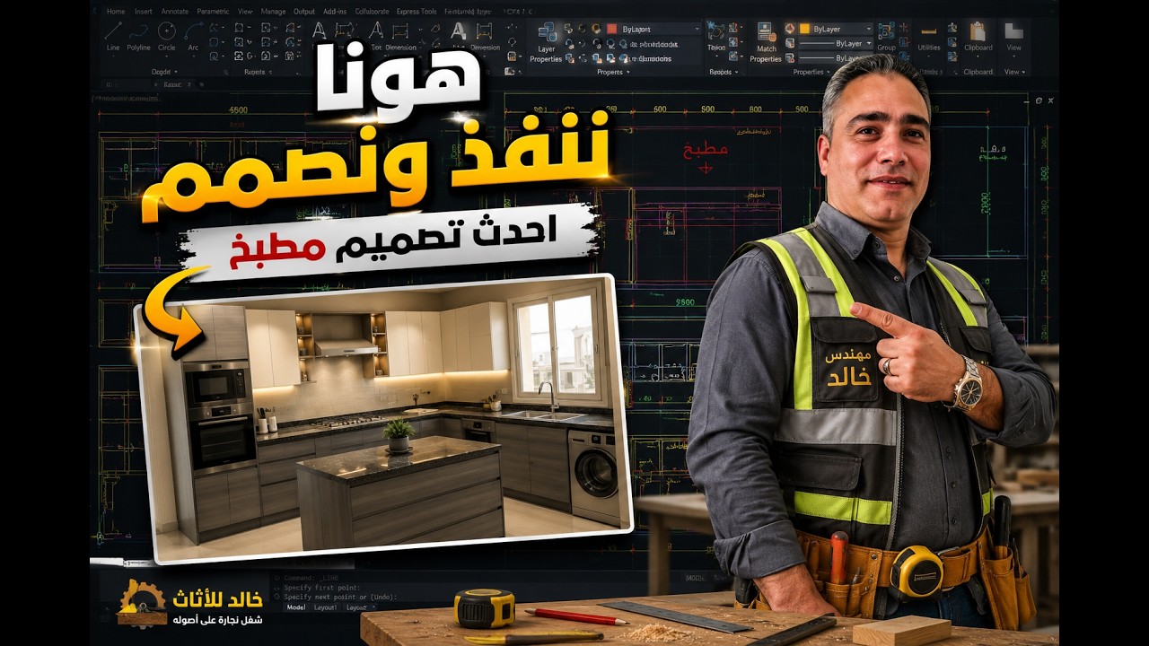 تصميم مطبخ HPL | مقاوم للرطوبة والخدوش بجودة عالية