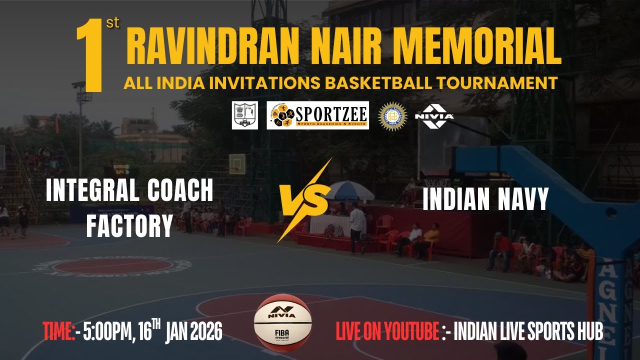 LIVE 🔴 || ICF VS INDIAN NAVY || RAVINDRAN NAIR MEMORIAL, ALL INDIA 🏀 TOURNAMENT 2025, VASHI, MUMBAI