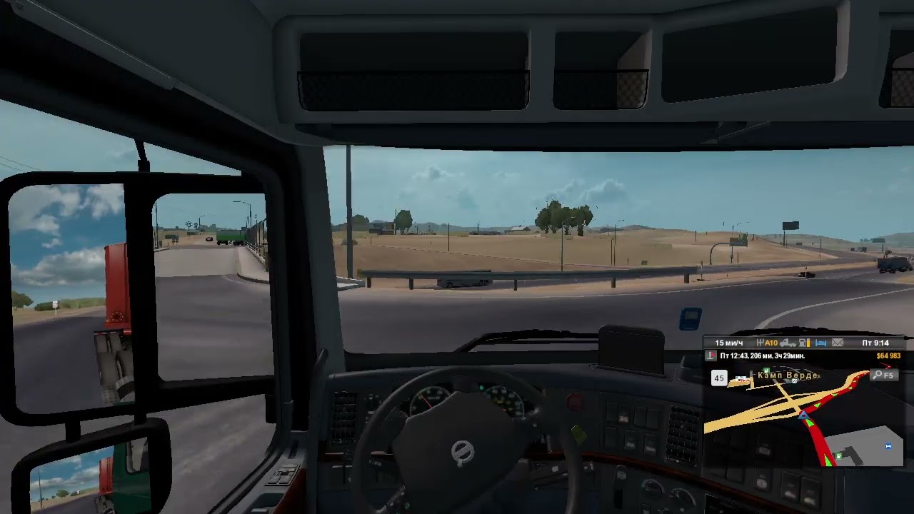 36) American Truck Simulator Цистерна-контейнер (3т) (321ми) - 77ми Флагстафф (AZ) - Тусон (AZ)