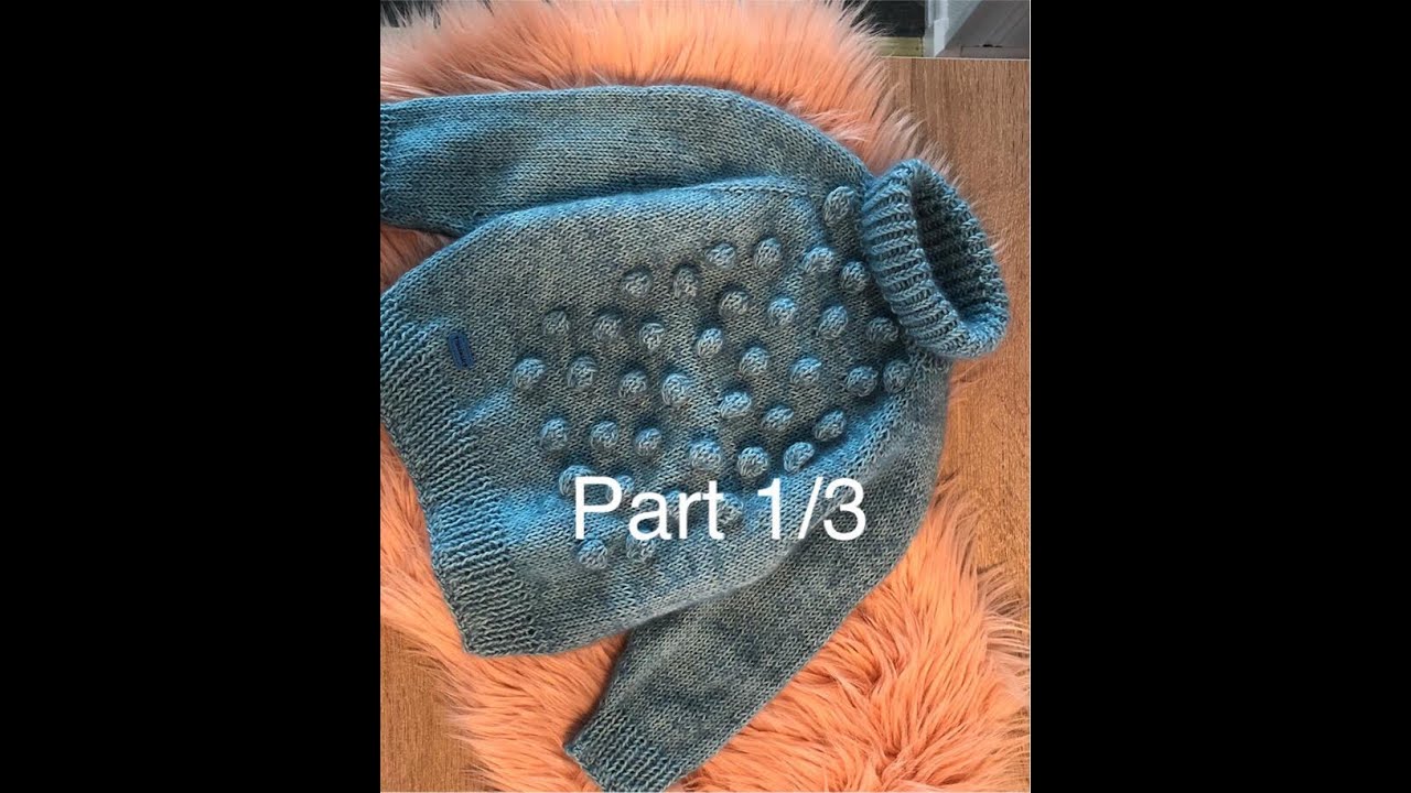 Raglan od gory. Sweter z babelkami raglanem od gory. Wzor swetra autorski. Krok po kroku. Part 1