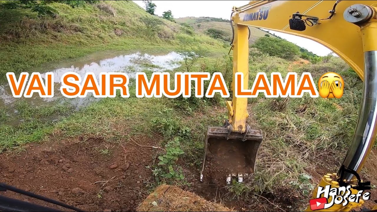 CONSTRUÇÃO DE REPRESA ESCAVADEIRA HIDRÁULICA