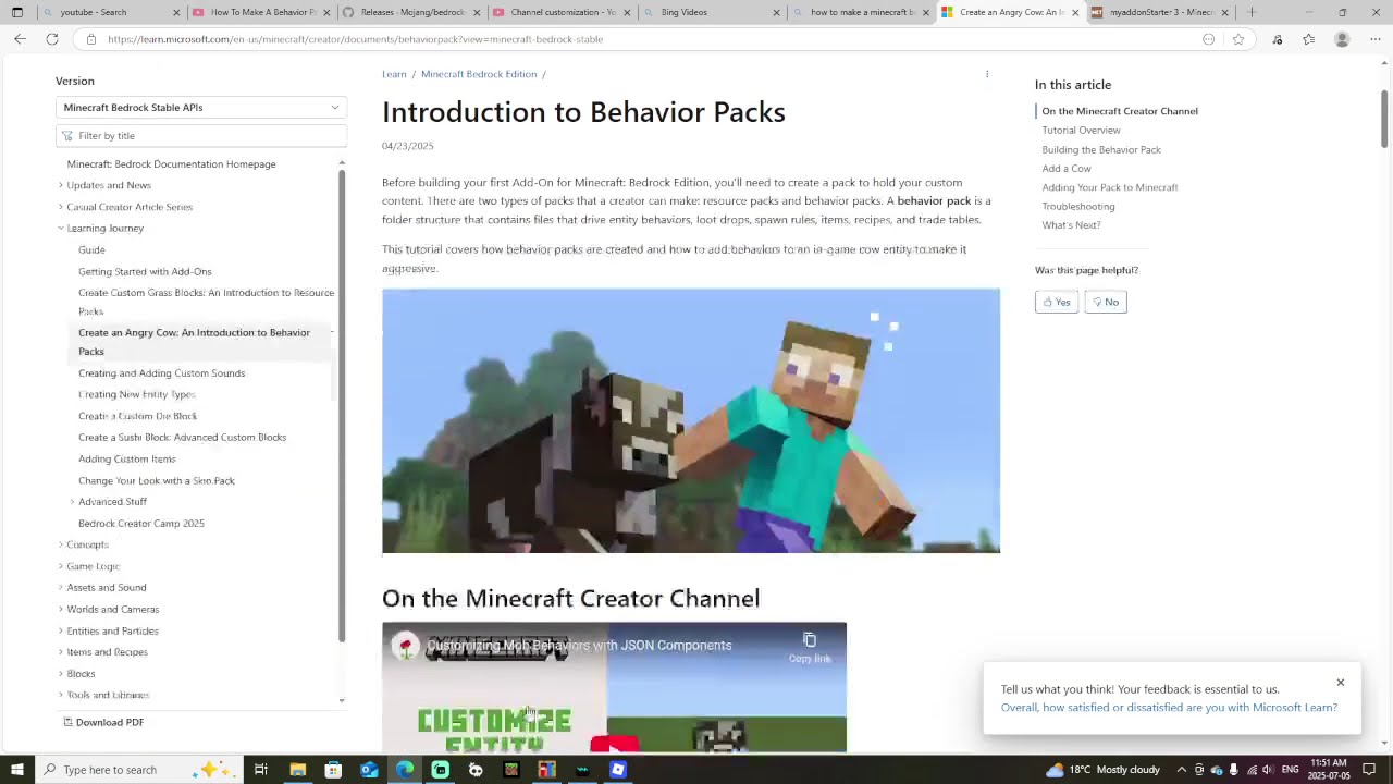 how to make a minecraft behavior pack (part 1 of the series)