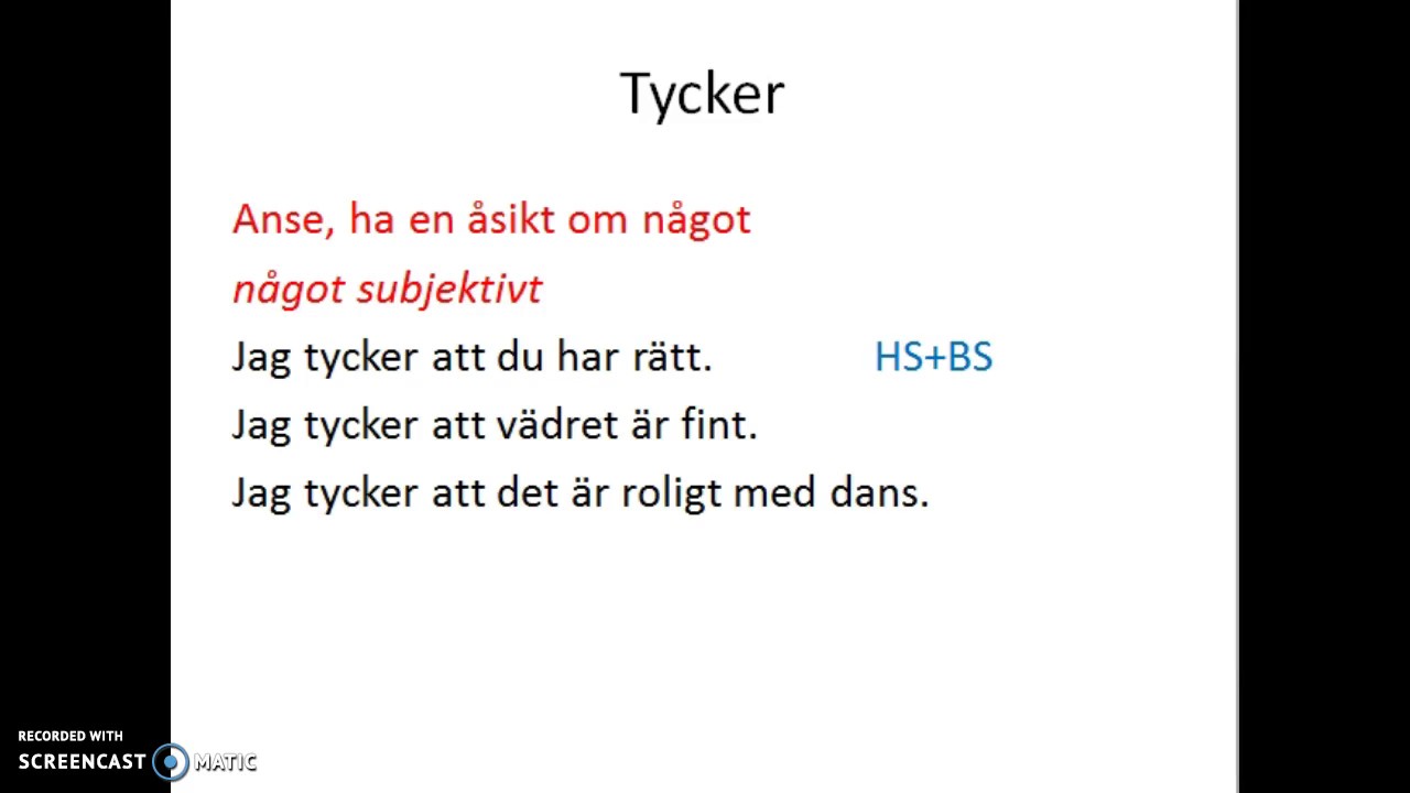 EvasSfi Tycker Tänker Tror
